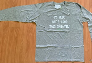 T-Shirt de Adulto Unissexo, Cinza, Nova/Exclusiva/Única