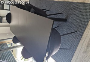 Mesa extensivel IKEA BJURSTA + 6 Cadeiras