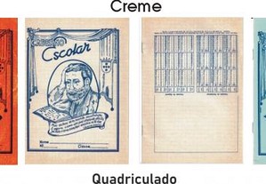5 Cadernos escolares antigos - anos 60 - Queirós Ribeiro