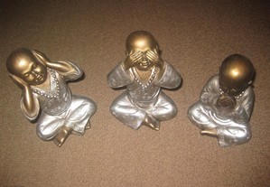 Budas "Trio dos Sentidos" Impecáveis!