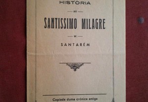 História do Santíssimo Milagre de Santarém-1934