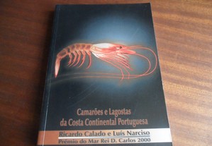 "Camarões e Lagostas da Costa Continental Portuguesa" de Ricardo Calado e Luís Narciso - 1ª Edição de 2002