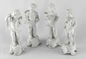 Conjunto de figuras  4 Estações  em porcelana Vista Alegre