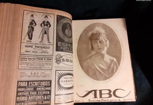 26 números encadernados da Revista ABC, de 1922, a Revista Portuguesa de Actualidades
