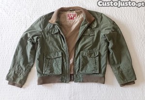 Casaco Bluso Militar Verde Caqui XL Mustang