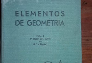 Livro Antigo "Elementos de Geometria"