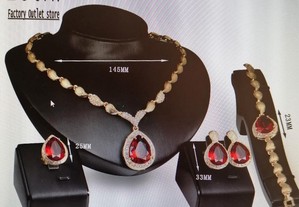 Conjuntos de joias de luxo para mulheres