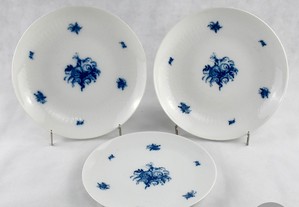 Conjunto de 3 pratos porcelana Alemã Rosenthal