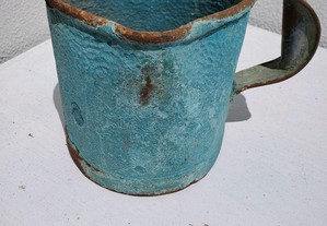 Vaso Antigo Metálico cor verde aquático