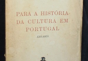 Livro Para a História da Cultura em Portugal Ensaios 1ª edição