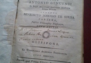 Antonio Genuensi-Institutiones Logicae In Usum...-1821