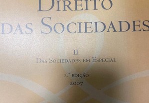 livro manual do direito das sociedades ii - menezes cordeiro