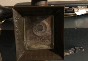 lanterna em latao 25cm antiga de charrete