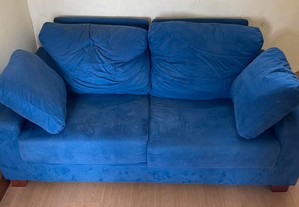Sofá cor azul