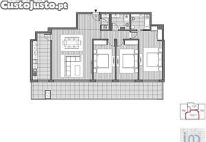 Apartamento T3 em Ramalde de 142,00 m²