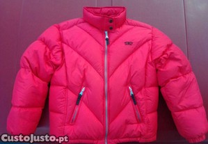 Blusao de penas para o frio, baixa de preo