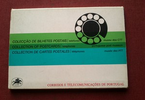 Museu dos CTT Coleção de 12 Postais Telefones