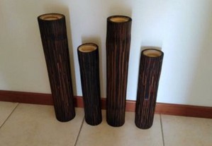 Tochas antigas em bambu