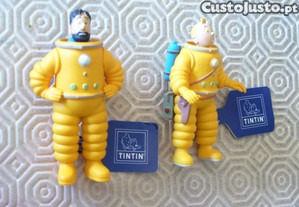 Tintin e Haddock - astronautas - 8 cm