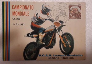 Postal 1983 Campeonato Mundial Motocrosse