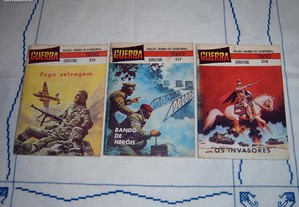 5 revistas Coleção Guerra, 1980, banda desenhada