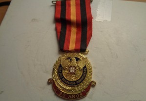 Medalha Bombeiros Condecoração 20 Anos Of.Envio