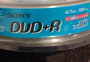 Sony - DVD+R 4.7GB conjunto 10 unid. (120min)