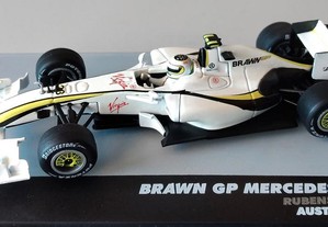 Miniatura 1:43 Low Cost Brawv Mercedes BGP Rubens Barrichello (GP Austrália 2009)