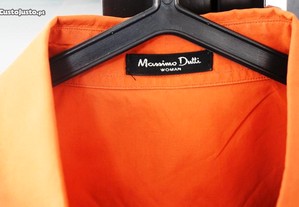 Camisa laranja de mulher MASSIMO DUTTI tamanho M skinny
