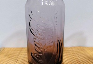 Copo em vidro colorido da Coca Cola