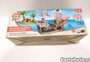Play Tive Junior Barco de Piratas em Madeira idades 3-8 NOVO
