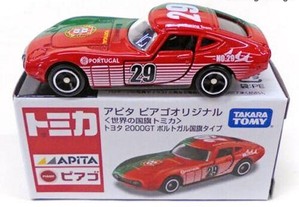 Toyota 2000 GT - Takara Tomy Tomica Apita - Portugal Flag - 1/59 - NOVO