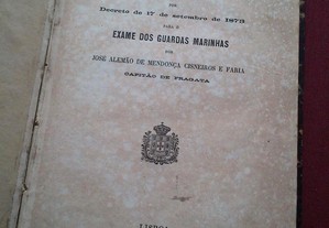 José Alemão Cisneiros Faria-Exame dos Guardas Marinhas-1883