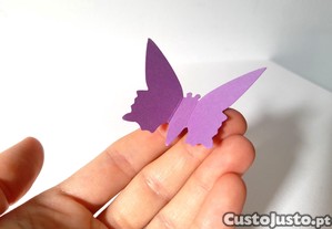 Borboletas grandes de papel coloridas para decorao de parede