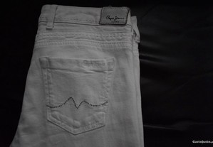 Calças de ganga brancas, opacas, Pepe Jeans [W27/L32] - 34 Europeu