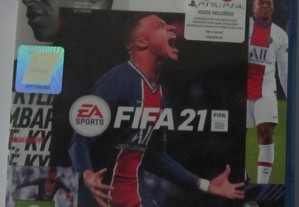 FIFA21 original com código ADIDAS/FIFA e vinheta para troca do jogo.