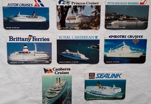 Calendários de bolso 1988 - Tema: Barcos Cruzeiros