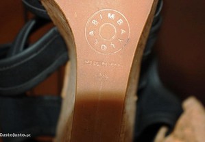 Sandálias BIMBA Y LOLA compensadas de 2,5 cm pretas tamanho 38