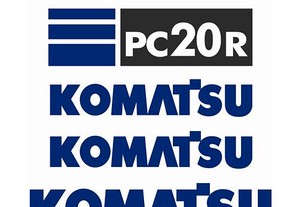 Kit de autocolantes Komatsu PC20R