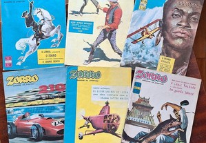 6 revistas b.d. colecção Zorro ano 1963