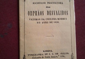 Estatutos da Sociedade Protectora dos Orfãos Desvalidos 1856