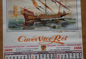 Calendário - Caves Vice-Rei - 1988