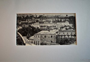 Vista antiga da vila de Monchique