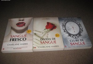 3 Livros de Charlaine Harris/ A Saga do Sangue Fresco. Trilogia