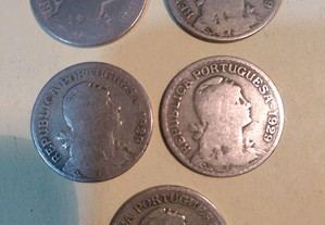 1 escudo 1929 - 5 moedas