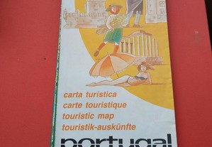 Mapa - Carta Turística Portugal, Lisboa e Porto