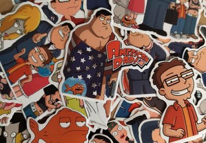 50 Autocolantes Stickers American Dad!