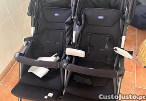 Carrinho de bebe duplo