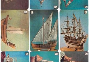 Coleção completa e numerada de 18 calendários sobre Barcos 1985