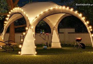 Jardim Arbusto 3,5x3,5m com iluminação LED e colector solar. Seu Festa Brilhara